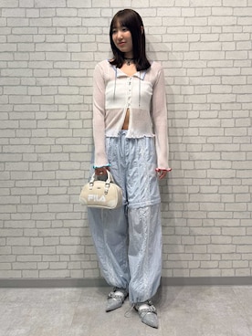 「アイテム（パンプス）」を使った、FURFURさん（レディース・163cm）の夏コーディネート