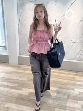 FURFURさん（レディース・157cm）の春コーディネート