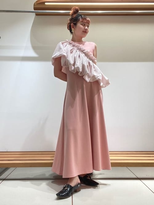 セール】ロゴ刺繍ノースリーブカットワンピース（ワンピース