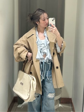 「FURFUR（ファーファー）のアイテム」を使った、FURFURさん（レディース・157cm）の春コーディネート