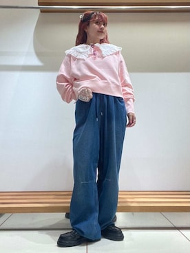 「アイテム（キーケース/キーアクセサリー）」を使った、FURFURさん（レディース・154cm）の夏コーディネート