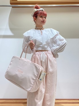 「アイテム（パンプス）」を使った、FURFURさん（レディース・154cm）の夏コーディネート