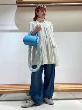 「アイテム（スマホグッズ）」を使った、FURFURさん（レディース・154cm）の夏コーディネート