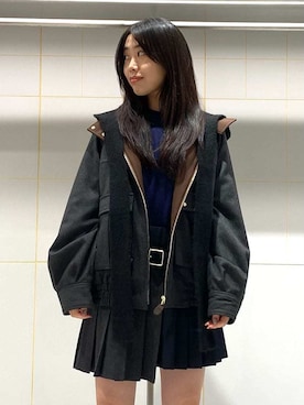 「プリーツ」｜FURFURさん（レディース・157cm）の秋コーディネート