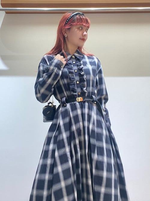 FURFUR フーディーオンブレーチェックシャツ フーディーオンブレー