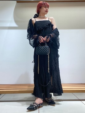 「刺繍」｜FURFURさん（レディース・154cm）の夏コーディネート