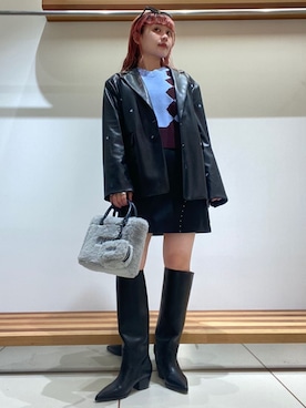「アイテム（チャーム）」を使った、FURFURさん（レディース・154cm）の夏コーディネート