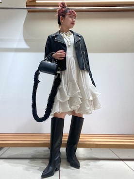 「アイテム（スマホグッズ）」を使った、FURFURさん（レディース・154cm）の夏コーディネート