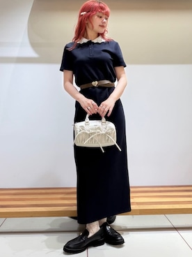 「アイテム（ヘアピン、シルバー系）」を使った、FURFURさん（レディース・154cm）の夏コーディネート
