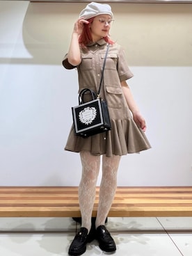 「シューズ」｜FURFURさん（レディース・154cm）の夏コーディネート