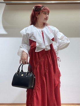 「刺繍」｜FURFURさん（レディース・154cm）の夏コーディネート