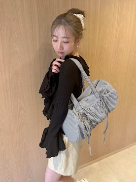 「フェイクレザー」｜FURFURさん（レディース・157cm）の冬コーディネート