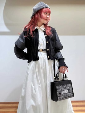 「FURFUR（ファーファー）のアイテム」を使った、FURFURさん（レディース・154cm）の春コーディネート
