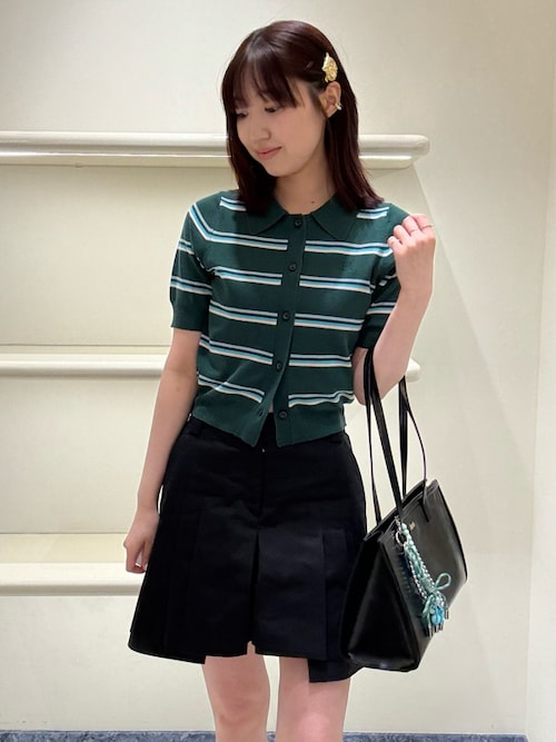 マルチボーダーニットポロシャツ セール】△Border Knit Polo / ボーダーニットポロ（ポロシャツ