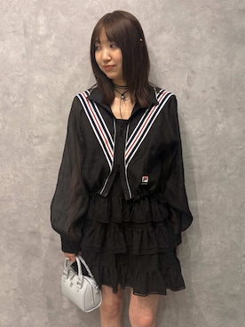 「アイテム（パンプス）」を使った、FURFURさん（レディース・163cm）の夏コーディネート