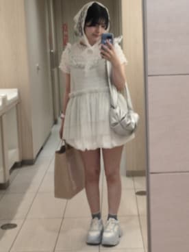 「アイテム（その他ヘアアクセサリー）」を使った、さとさん（レディース・154cm）の秋コーディネート