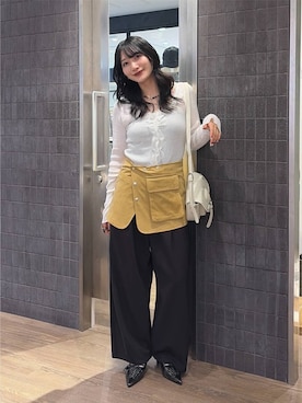 「JEANASIS（ジーナシス）のアイテム（パンプス）」を使った、uta__17さん（レディース・155cm）の秋コーディネート