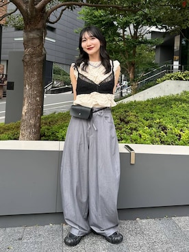 「JEANASIS（ジーナシス）のアイテム」を使った、uta__17さん（レディース・155cm）の夏コーディネート