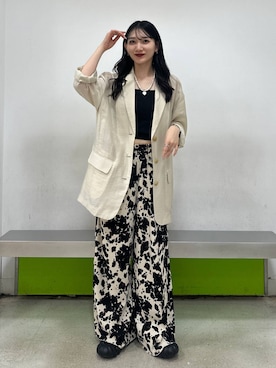 「アイテム（テーラードジャケット）」を使った、uta__17さん（レディース・155cm・20代）の夏コーディネート