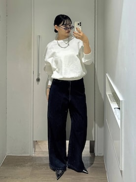 「JEANASIS（ジーナシス）のアイテム（パンプス）」を使った、uta__17さん（レディース・155cm）の秋コーディネート