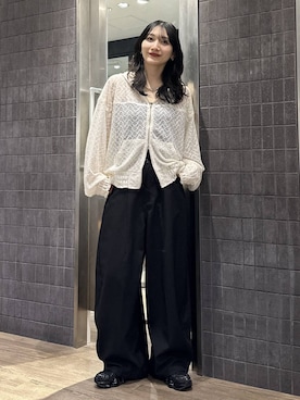 「アイテム（パーカー）」を使った、uta__17さん（レディース・155cm）の春コーディネート