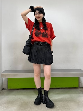 「アイテム（ニットキャップ/ビーニー）」を使った、uta__17さん（レディース・155cm・20代）の夏コーディネート