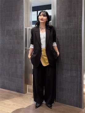 「JEANASIS（ジーナシス）のアイテム（パンプス）」を使った、uta__17さん（レディース・155cm）の秋コーディネート