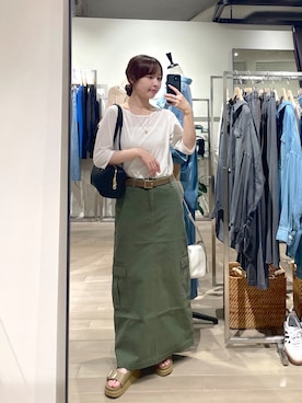 「カーゴスカート」｜rd_sumireさん（レディース・158cm）の夏コーディネート
