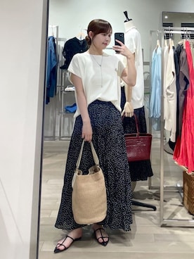 「ドットスカート」｜rd_sumireさん（レディース・158cm）の夏コーディネート