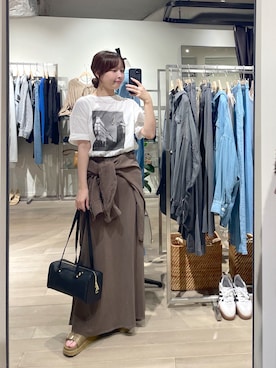 「ブラウンコーデ」｜「アイテム（サンダル）」を使った、rd_sumireさん（レディース・158cm）の夏コーディネート