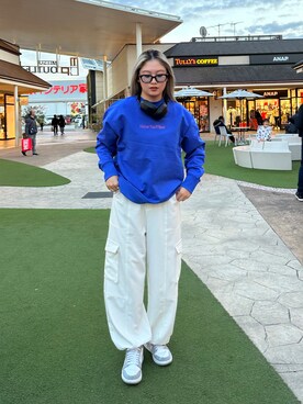 「FOREVER 21（フォーエバー トゥエンティーワン）のアイテム（スウェット）」を使った、forever21_officialさん（レディース・165cm）の春コーディネート