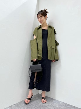 「アイテム（ミリタリージャケット）」を使った、forever21_officialさん（レディース・165cm）の春コーディネート