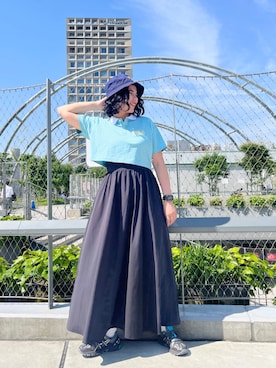 「FILA」｜forever21_officialさん（レディース・165cm）の夏コーディネート