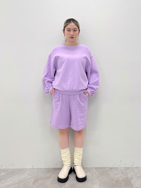 「FOREVER 21（フォーエバー トゥエンティーワン）のアイテム（スウェット）」を使った、forever21_officialさん（レディース・165cm）の春コーディネート