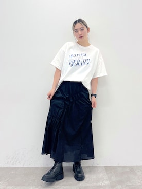 「FOREVER 21（フォーエバー トゥエンティーワン）のアイテム（スカート）」を使った、forever21_officialさん（レディース・165cm）の春コーディネート