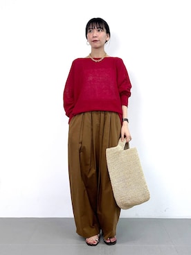 「BARNYARDSTORM（バンヤードストーム）のアイテム（ネックレス）」を使った、AMIさん（レディース・159cm）の春コーディネート