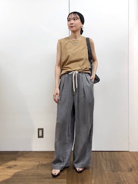 「アイテム（サンダル、その他）」を使った、AMIさん（レディース・159cm）の夏コーディネート