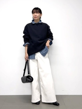 「アイテム（ピアス（両耳用））」を使った、AMIさん（レディース・159cm）の冬コーディネート