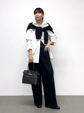 「BARNYARDSTORM（バンヤードストーム）のアイテム（デニムパンツ）」を使った、AMIさん（レディース・159cm）の冬コーディネート