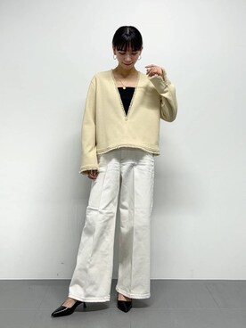 「BARNYARDSTORM（バンヤードストーム）のアイテム（その他アウター）」を使った、AMIさん（レディース・159cm）の冬コーディネート