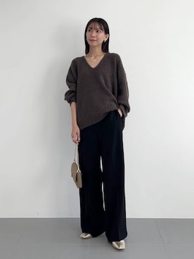 AMIさん（レディース・159cm）の冬コーディネート