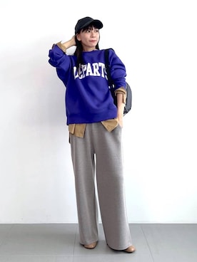 「アイテム（ボディバッグ/ウエストポーチ）」を使った、AMIさん（レディース・159cm）の秋コーディネート