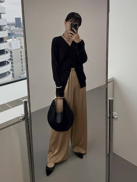 「アイテム（バングル/リストバンド）」を使った、AMIさん（レディース・159cm）の夏コーディネート