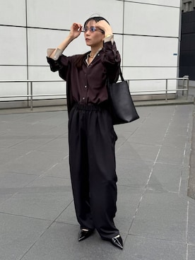 「アイテム（バングル/リストバンド、その他）」を使った、AMIさん（レディース・159cm）の夏コーディネート