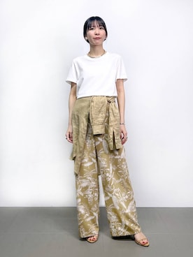 「アイテム（チョーカー）」を使った、AMIさん（レディース・159cm）の春コーディネート