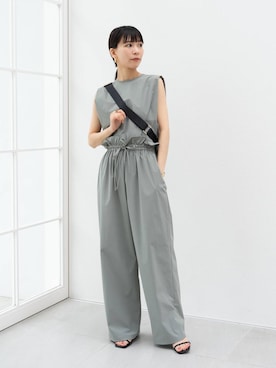 「アイテム（ボディバッグ/ウエストポーチ）」を使った、AMIさん（レディース・159cm）の夏コーディネート