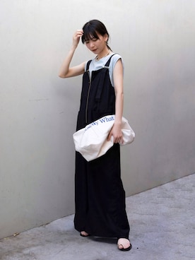 「アイテム（チョーカー）」を使った、AMIさん（レディース・159cm）の春コーディネート