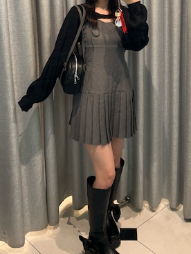 ゆつきさん（骨格ウェーブ・レディース・161cm）の秋コーディネート
