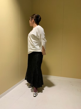 「シルバーパンプス」｜HIMIKO　髙島屋京都店さん（レディース・160cm）の秋コーディネート