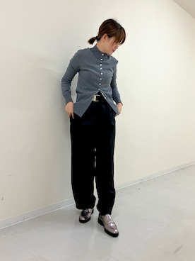 「アイテム（ドレスシューズ）」を使った、HIMIKO　髙島屋京都店さん（レディース・153cm）の秋コーディネート